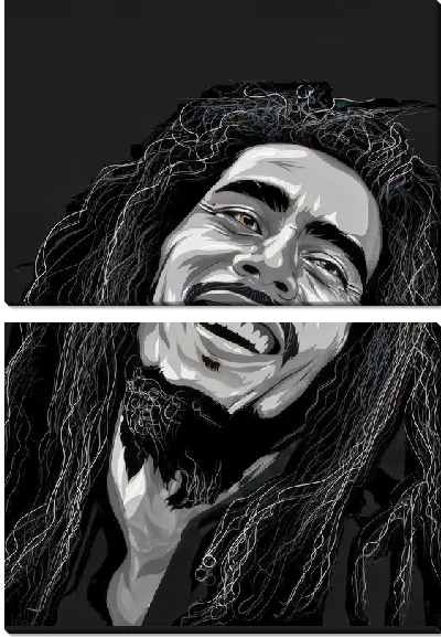 Модульная картина Боб Марли №2