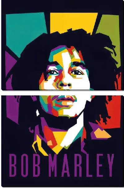 Модульная картина Боб Марли №4