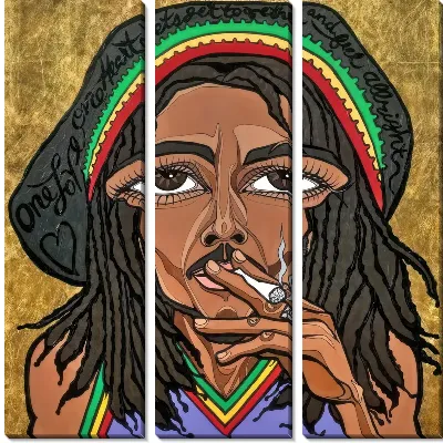 Модульная картина Боб Марли №5