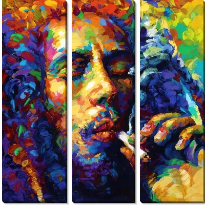 Модульная картина Боб Марли №7