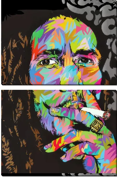 Модульная картина Боб Марли №16