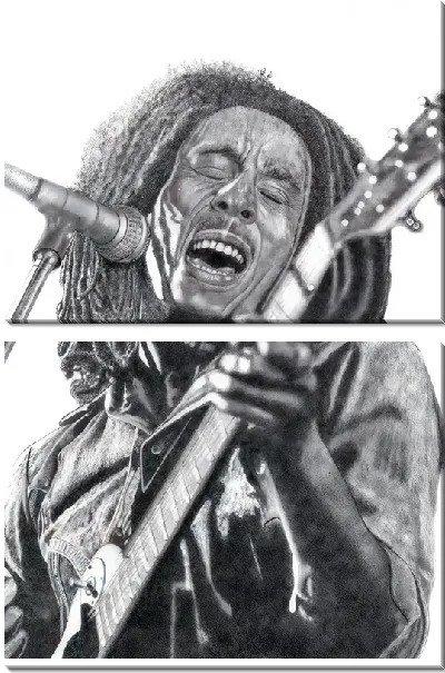 Модульная картина Боб Марли №19