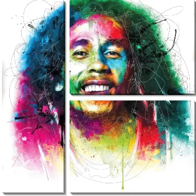 Модульная картина Боб Марли №24