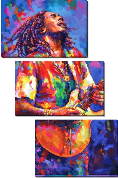 Модульная картина Боб Марли №25