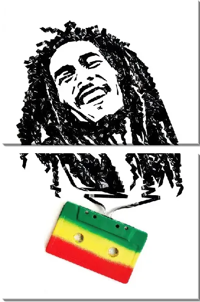 Модульная картина Боб Марли №27