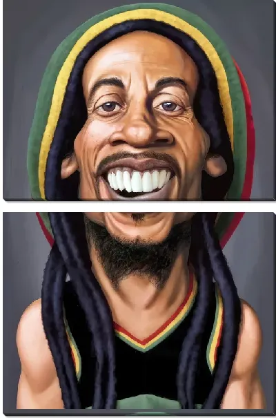 Модульная картина Боб Марли №31