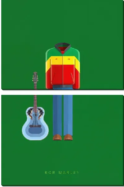 Модульная картина Боб Марли №32