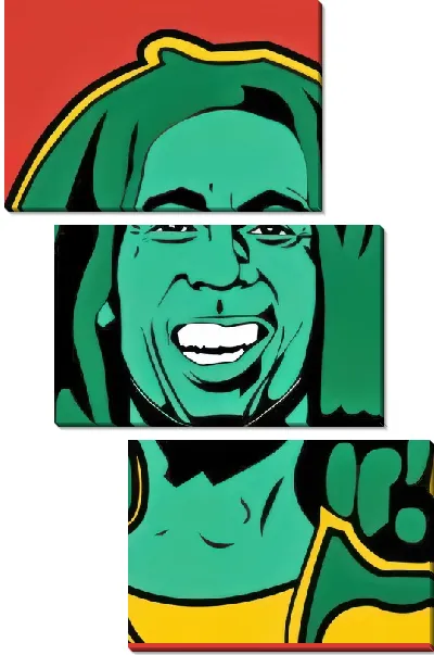 Модульная картина Боб Марли №33