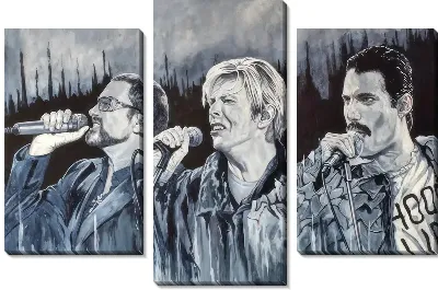 Модульная картина Дэвид Боуи №2