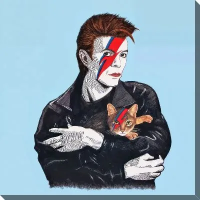 Картина маслом Дэвид Боуи №22