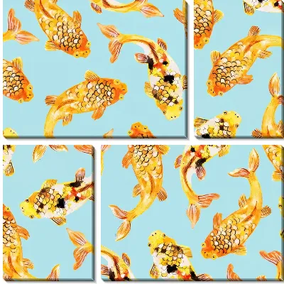 Золотые рыбки в танце