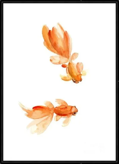 Картина Золотые рыбки №8