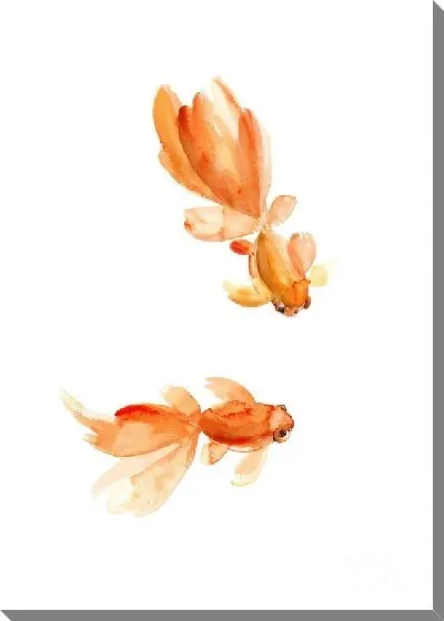 Постер Золотые рыбки №8