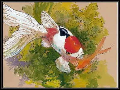 Картина Золотая рыбка №56