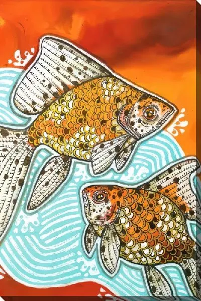 Постер Золотые рыбки №10