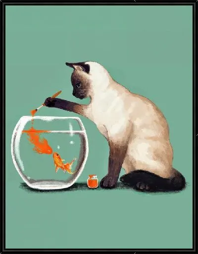 Картина Золотая рыбка №62