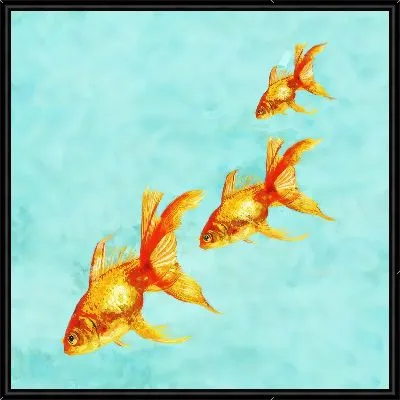 Картина Золотые рыбки №20