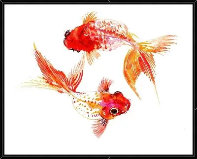 Картина Золотые рыбки №21