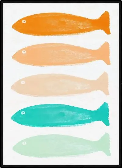 Картина Золотые рыбки №24