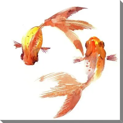 Постер Золотые рыбки №28