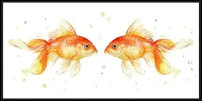 Картина Золотые рыбки №34