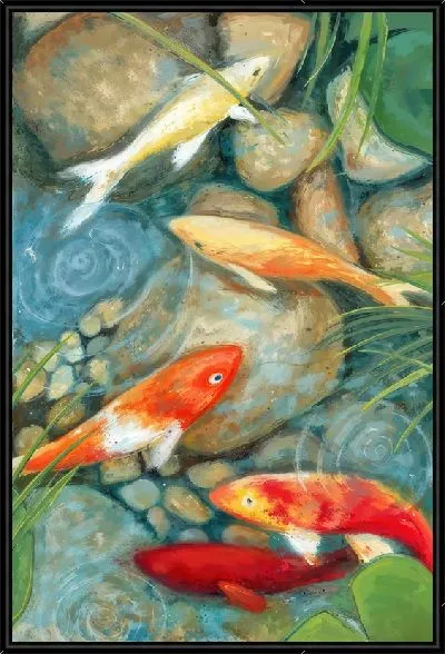 Картина Золотые рыбки №38