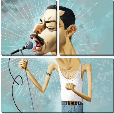 Модульная картина Фредди Меркьюри №13