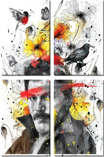 Модульная картина Фредди Меркьюри №25