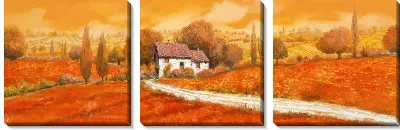 Модульная картина Деревенский пейзаж в Тоскане