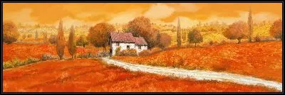 Картина Деревенский пейзаж в Тоскане