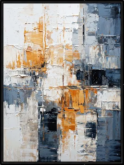 Картина Фактурная абстракция с золотом №1