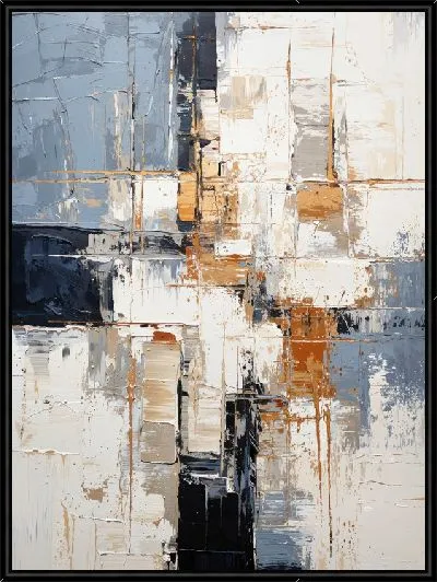 Картина Фактурная абстракция с золотом №6