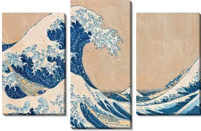 Модульная картина Волна №300