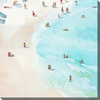 Картина маслом Летний отдых на пляже