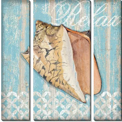 Модульная картина Ракушка в стиле винтаж №10