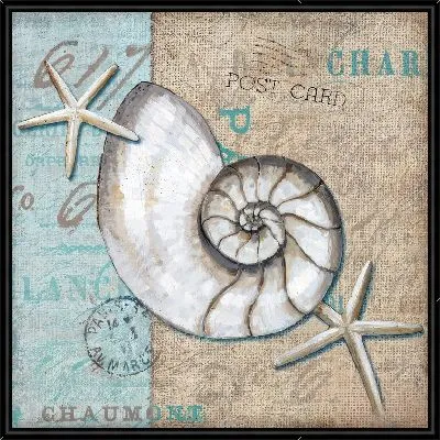 Картина Ракушка в стиле винтаж №11