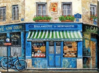 Картина маслом Магазинчик в Париже №54