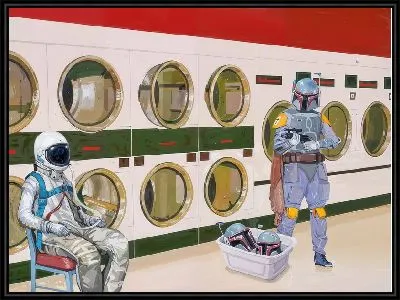 Картина Космонавты в прачечной