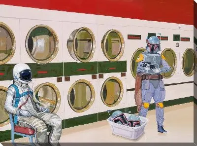 Постер Космонавты в прачечной