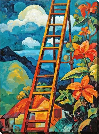 Картина маслом Лестница №105