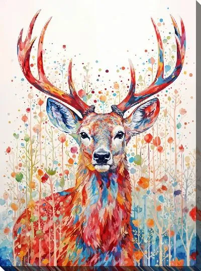 Картина маслом Олень №21