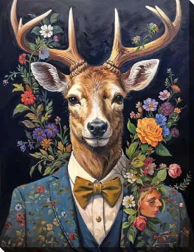 Картина маслом Олень №22