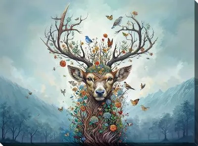 Картина маслом Олень №26