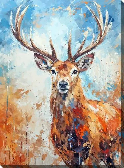 Картина маслом Олень №28
