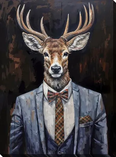 Картина маслом Олень №30