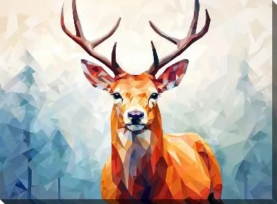 Картина маслом Олень №31