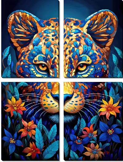 Модульная картина Ягуар №21