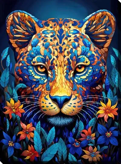Картина маслом Ягуар №21
