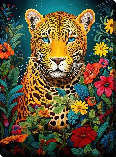 Картина маслом Ягуар №5