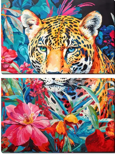 Модульная картина Ягуар №9